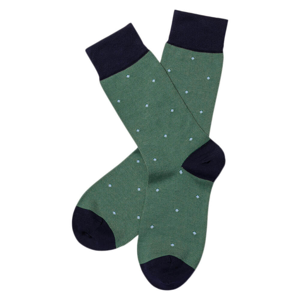 Charles Tyrwhitt Spot Socks - Light Green